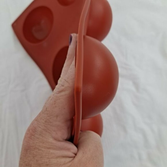 Silicone Chocolate Bomb Baking Molds Semi Sphere Domes 2 Pk 6 cavity each LARGE - Picture 4 of 5